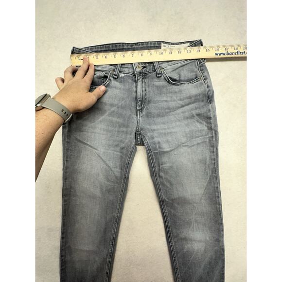 Rag & Bone Womens Jeans 24 Dre Low Rise Slim Boyfriend Gray Hemmed - Picture 4 of 10